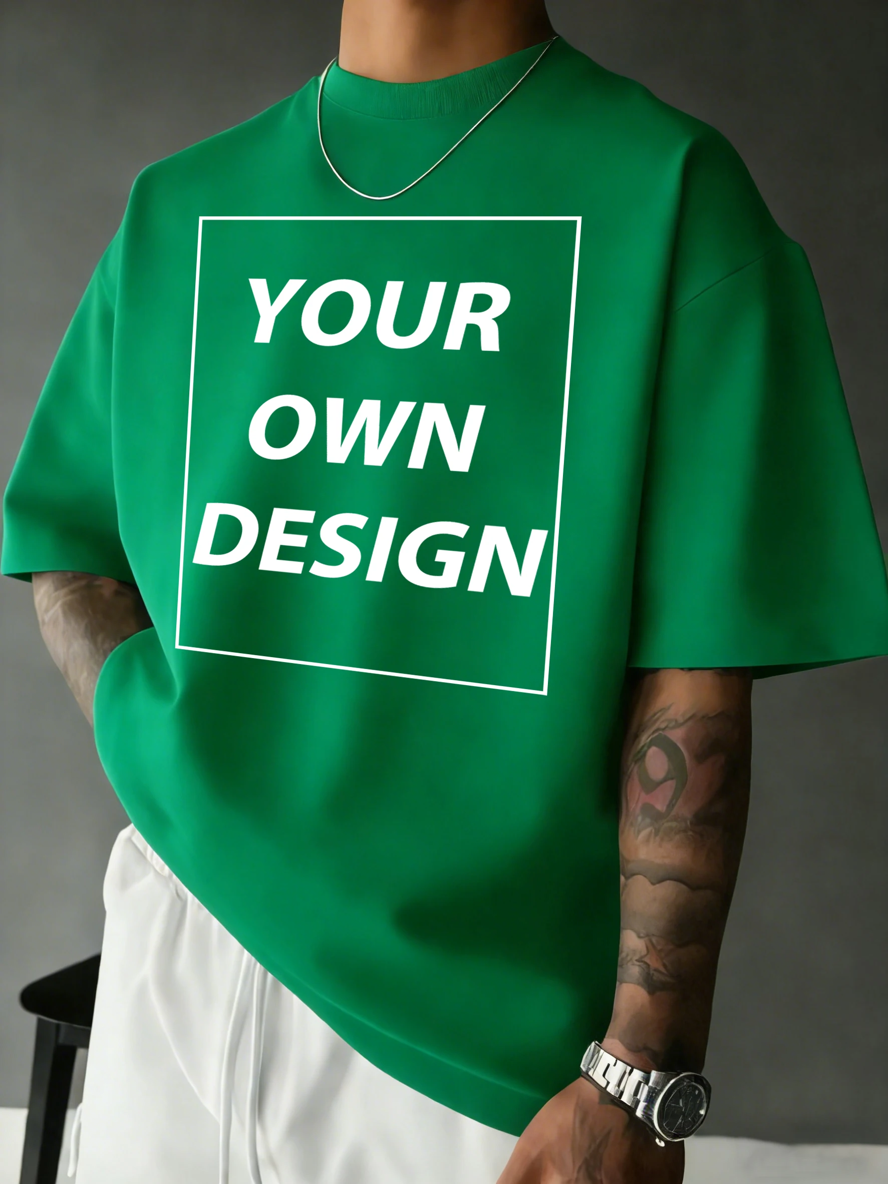 Personalized Custom Print Summer Cotton Comfy T-Shirt Basics Fashion Short Sleeve Street Sport Tee Shirts Loose Breathable Top