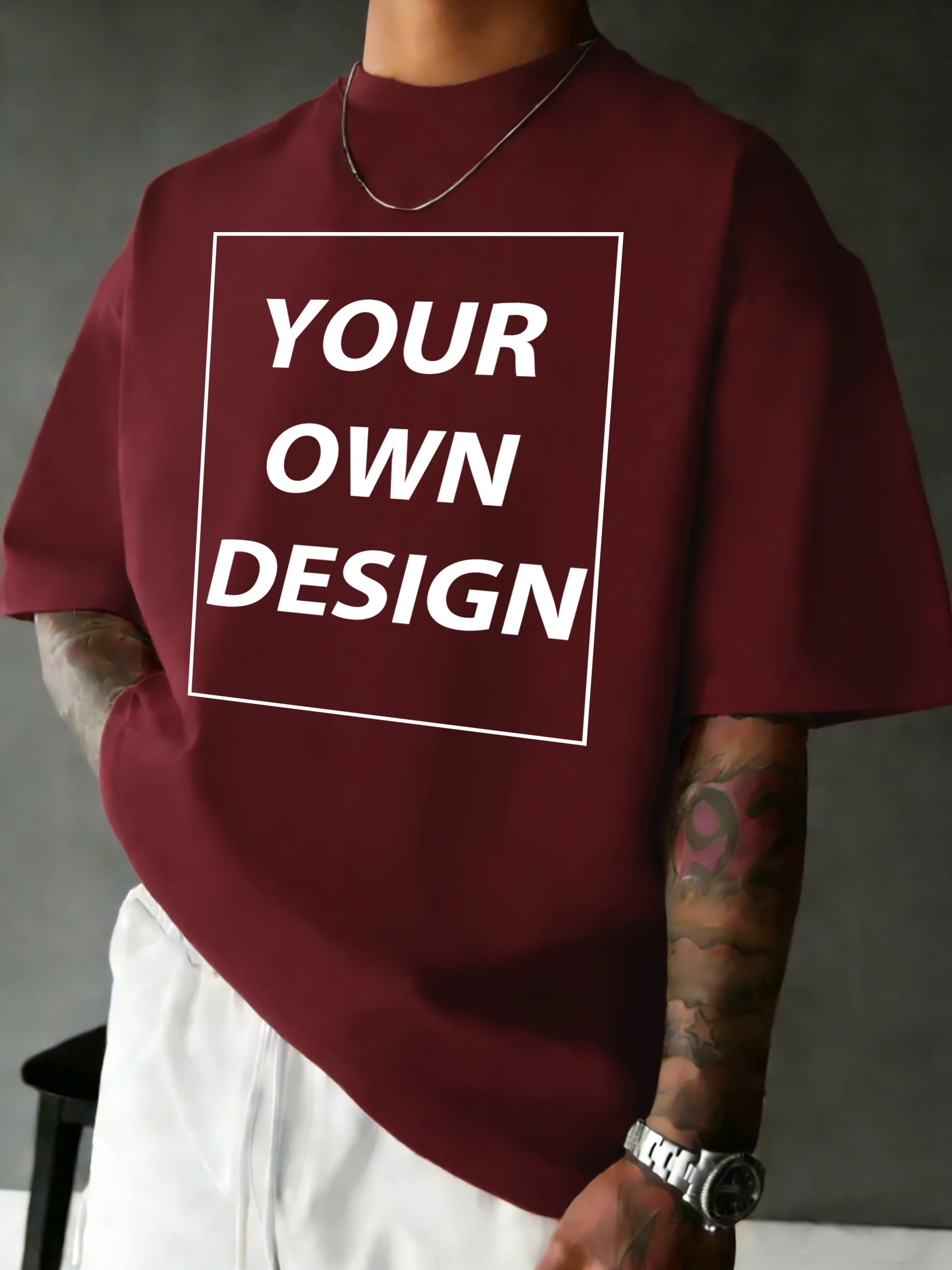 Personalized Custom Print Summer Cotton Comfy T-Shirt Basics Fashion Short Sleeve Street Sport Tee Shirts Loose Breathable Top