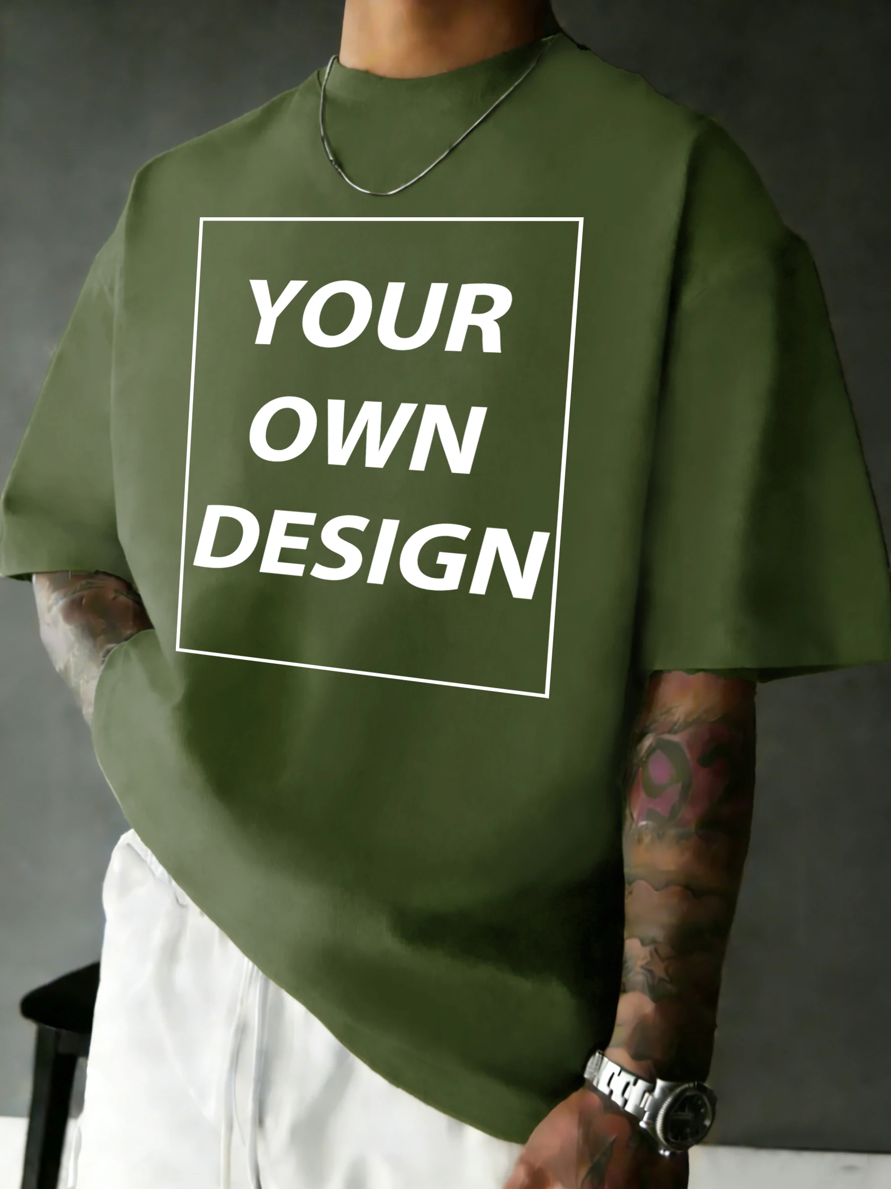 Personalized Custom Print Summer Cotton Comfy T-Shirt Basics Fashion Short Sleeve Street Sport Tee Shirts Loose Breathable Top