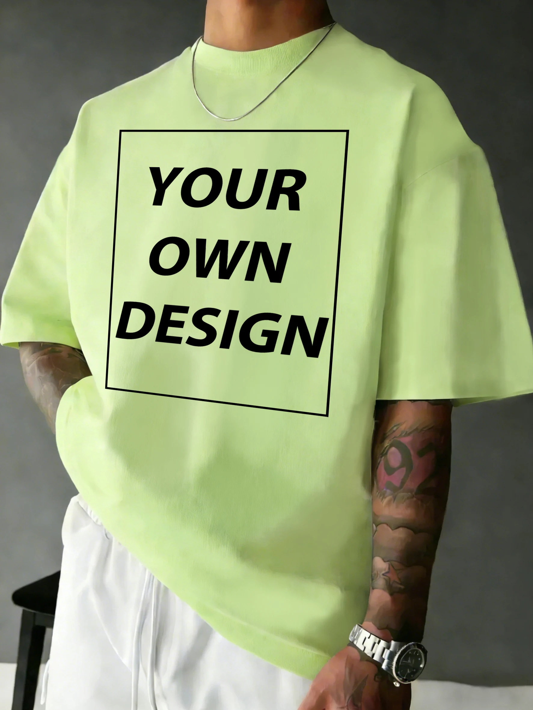 Personalized Custom Print Summer Cotton Comfy T-Shirt Basics Fashion Short Sleeve Street Sport Tee Shirts Loose Breathable Top