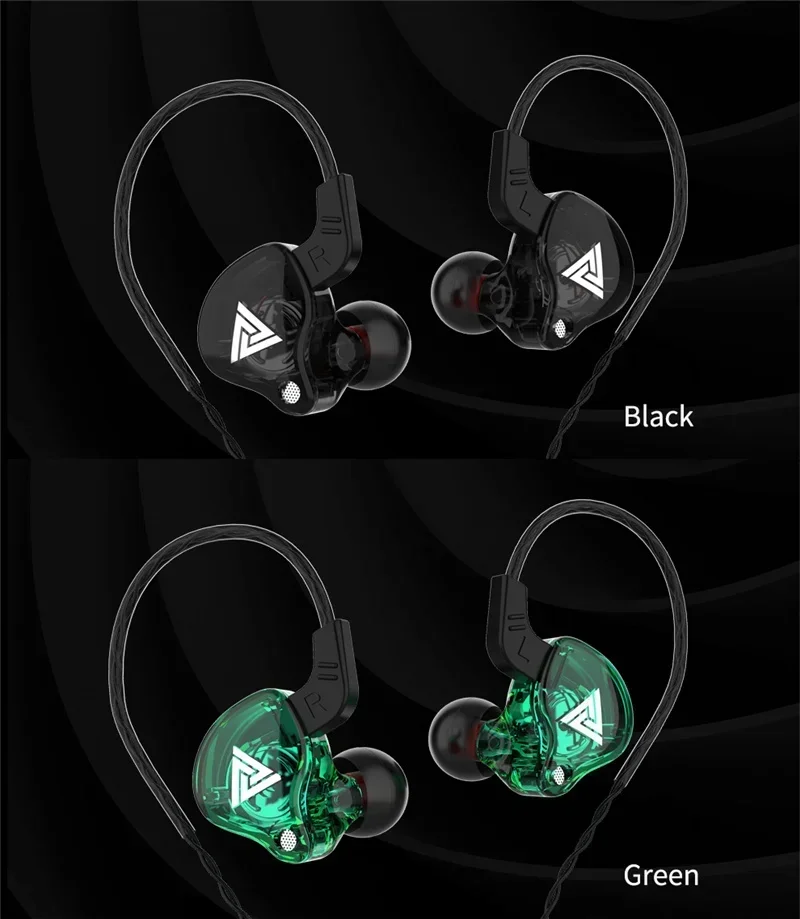 VIKEFON QKZ AK6 In Ear Earphone 6 Dynamic Driver Unit Headphone With Mic Stereo Sports HIFI Subwoofer Headset Monitor Earbuds