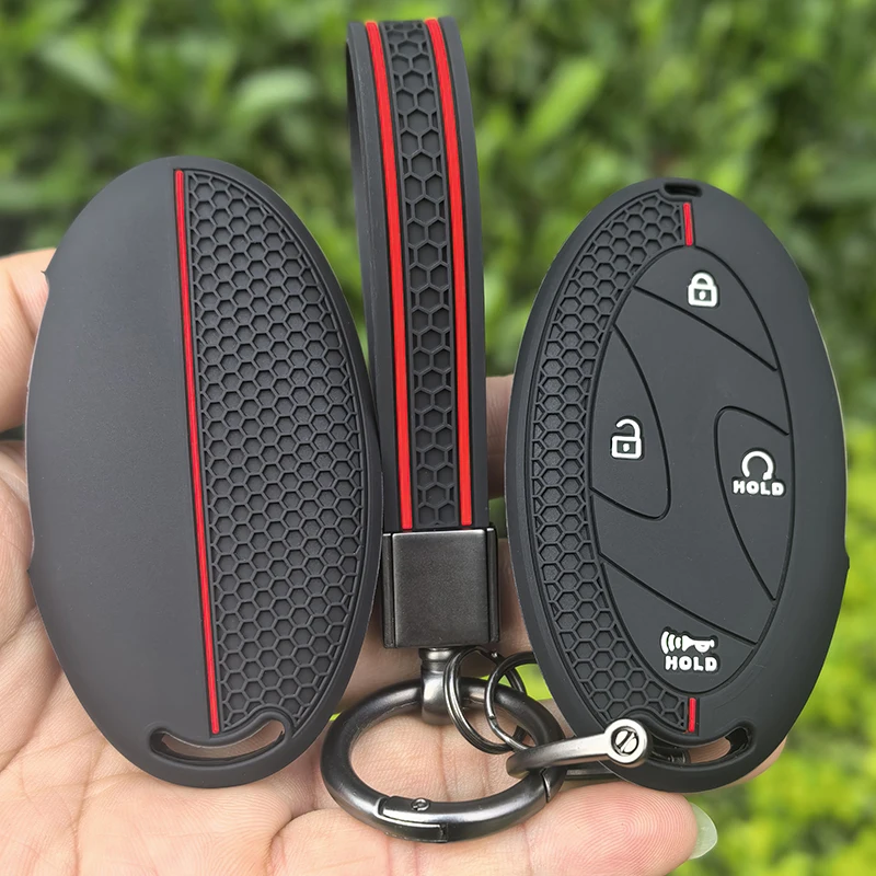 Silicone Car Key Case For Hyundai Kona Ev N-Line Tucson 2025 Grandeur GN7 IONIQ 6 Santa Fe MX5 Garden Gl Remote Key Protect