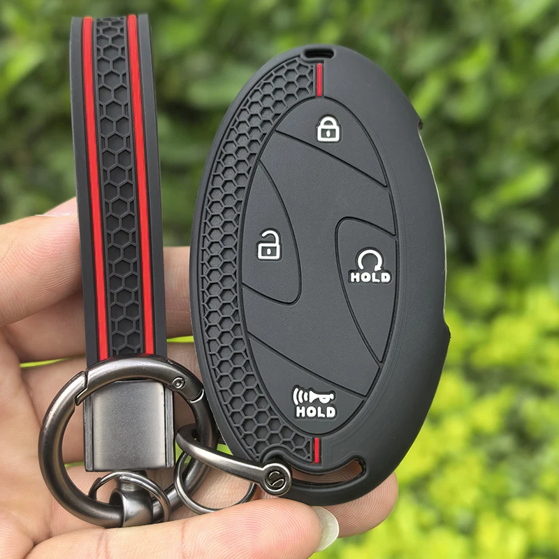 Silicone Car Key Case For Hyundai Kona Ev N-Line Tucson 2025 Grandeur GN7 IONIQ 6 Santa Fe MX5 Garden Gl Remote Key Protect