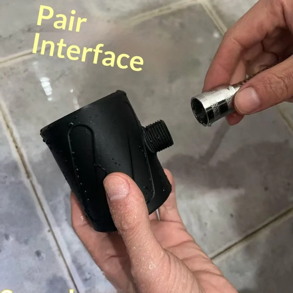 Multifunctional Men's Hygiene Shower Nozzle Full Cleaning Massage Sprayer with Dog Cat Foot Wash Tool
