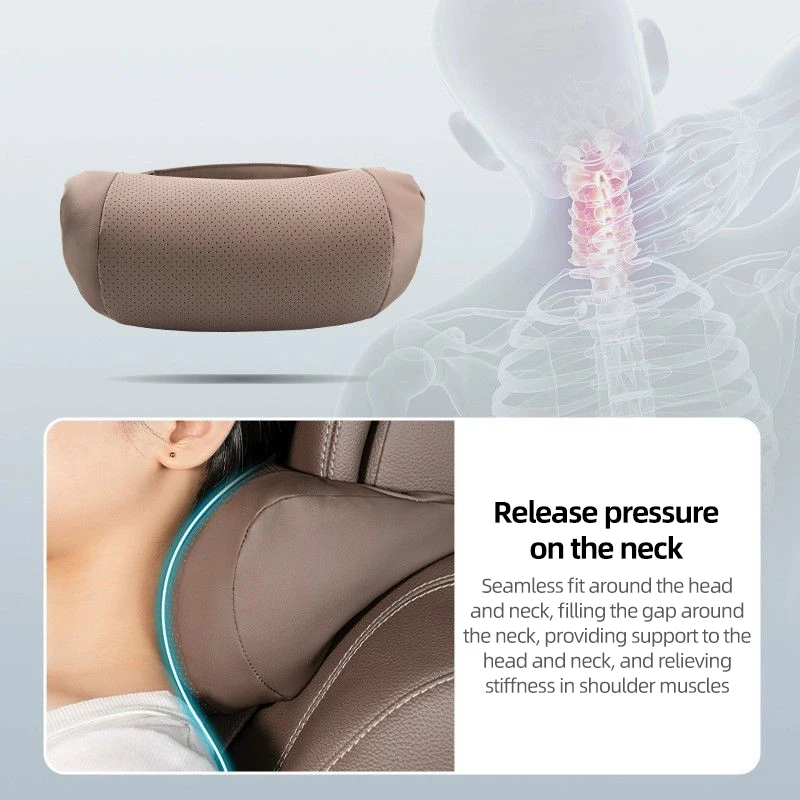 Car Seat Headrest Universal Travel Rest 3D Neck Pillow Protect Neck Soft Fluffy Comfortable Neck Rest Car Accessories