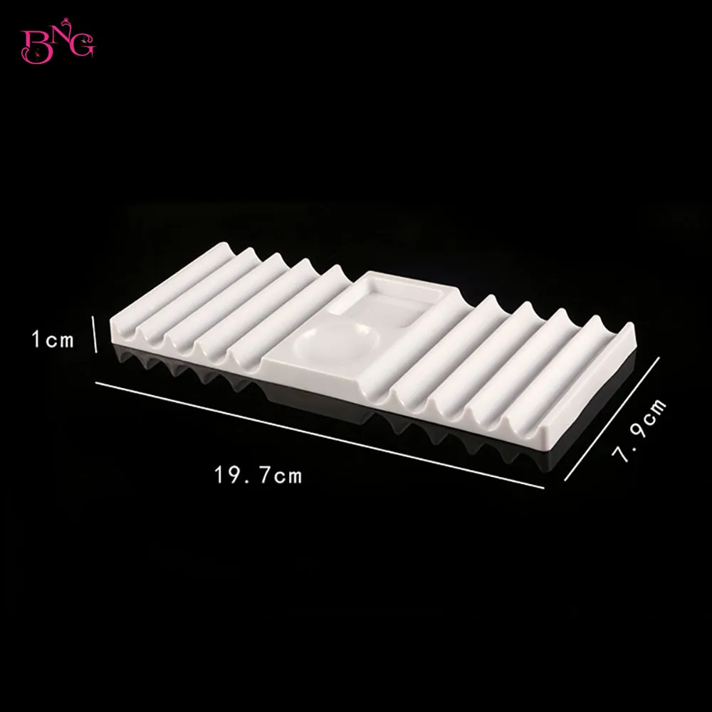 BNG Dual Form Holder Plastic Pen Stand for Nail Art Tools Nail Brush Holder Storage Nail Extension Molds Holder