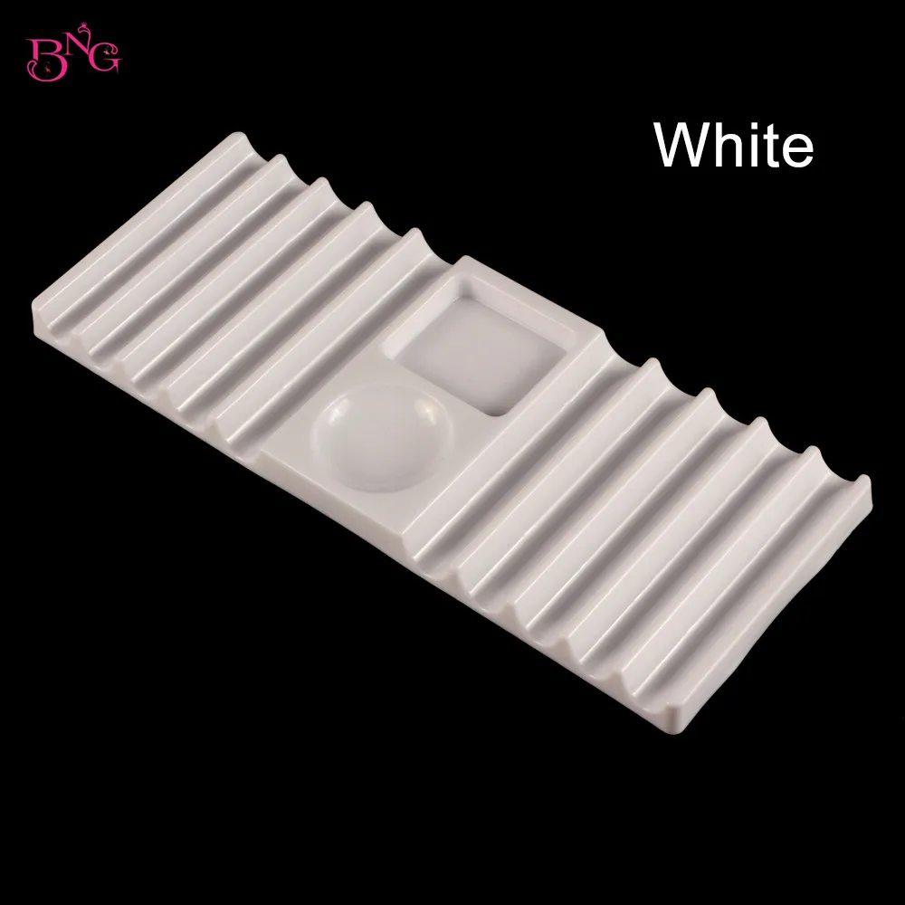 BNG Dual Form Holder Plastic Pen Stand for Nail Art Tools Nail Brush Holder Storage Nail Extension Molds Holder