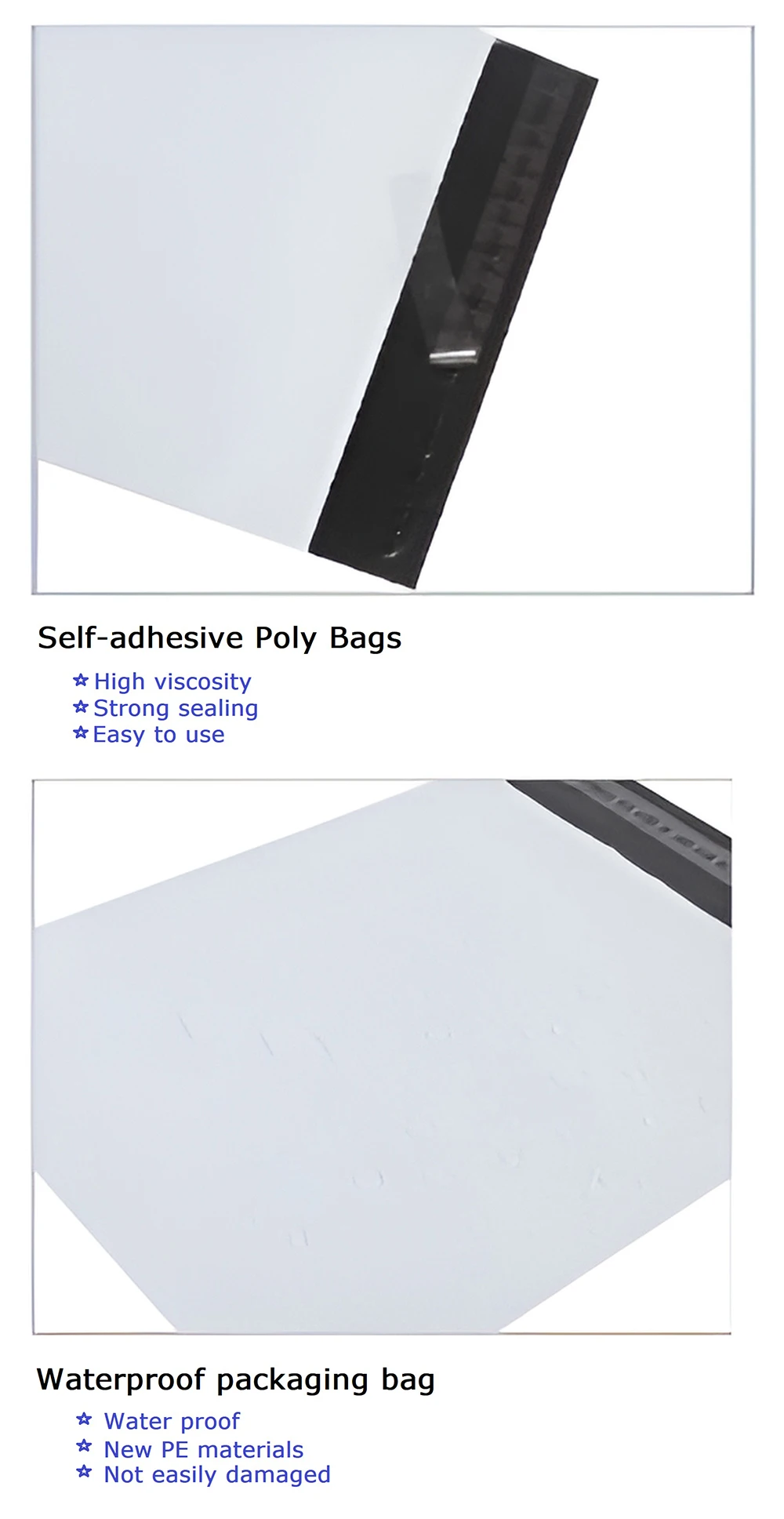 10/20/40 Packs Business Poly Mailers Self Adhesive Shipping Envelopes Tear-Proof Waterproof Poly Bags for Packaging Mailing Bags