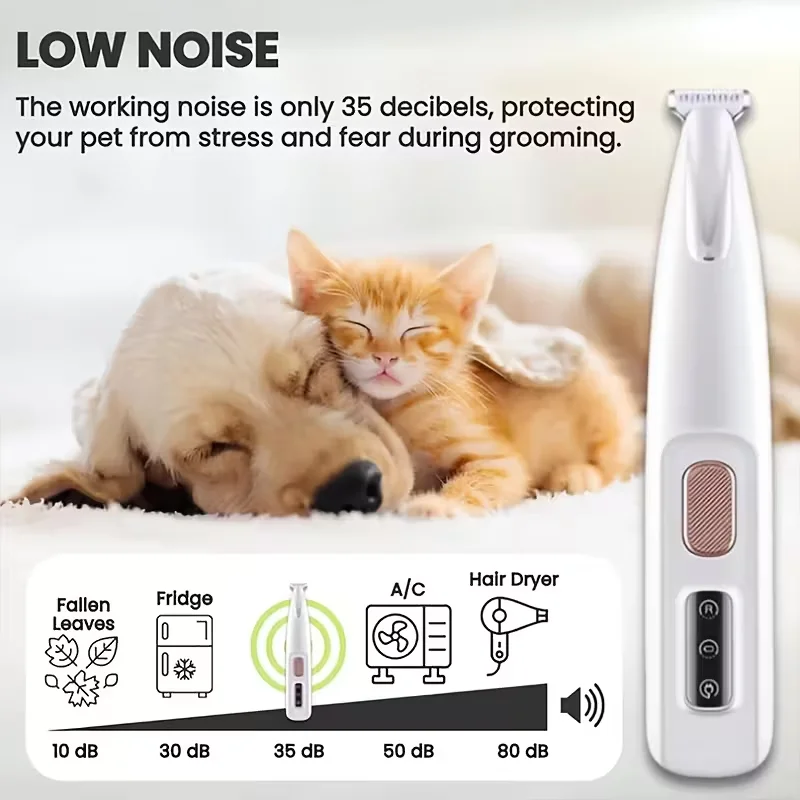 Home Pet Electric Clipper, USB Charging Cat and Dog Hair Trimmer, Suitable for Trimming Pet Eye, Ear, Face, and Buttocks Hair