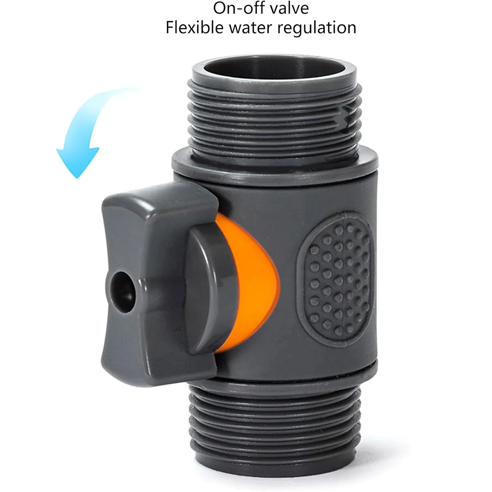 1/4 3/8'' 1/2'' 3/4'' Hose Quick Connecter Plastic Rubber Coupling Adapter Pipe Tubing Irrigation System Coupler Shut Off Valve