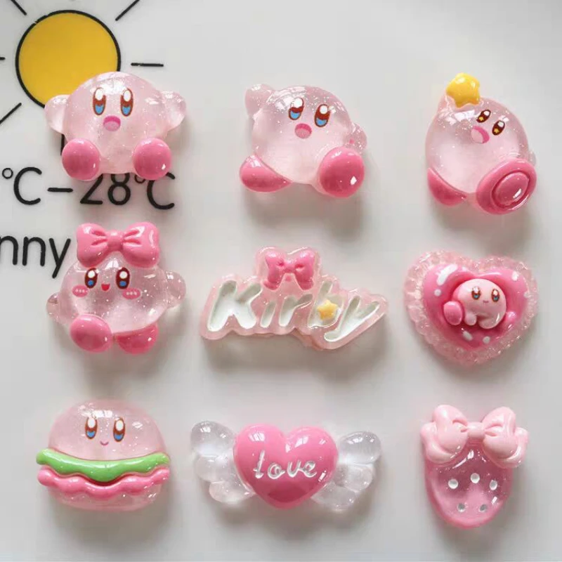 Cute Cartoon Kirby Chef Shoe Charms DIY Decorations for Clogs Sandals Funny Cartoon Shoe Accessories Holiday Gift for Boys Girls