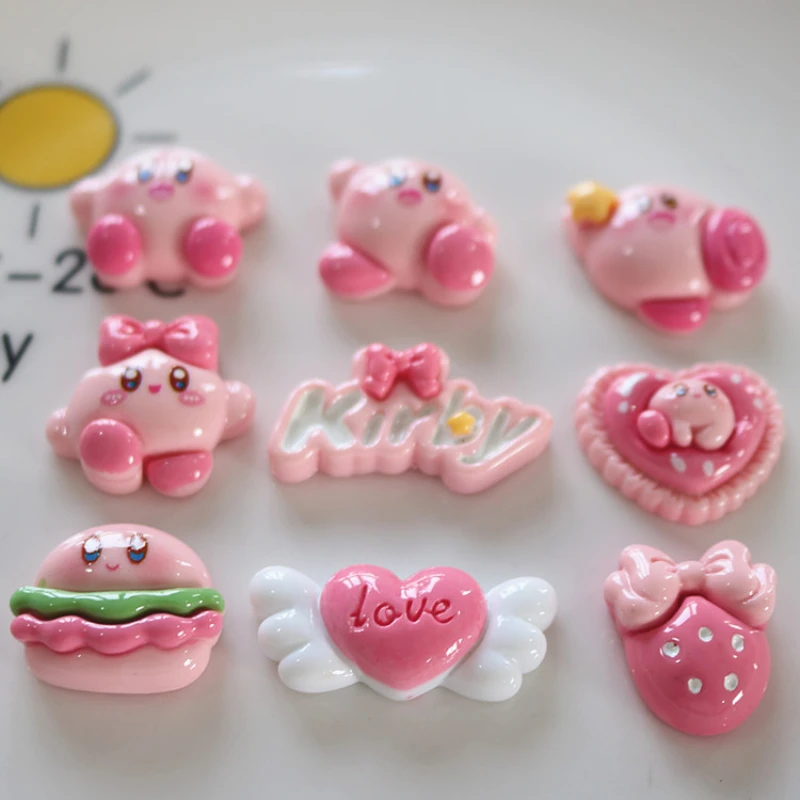 Cute Cartoon Kirby Chef Shoe Charms DIY Decorations for Clogs Sandals Funny Cartoon Shoe Accessories Holiday Gift for Boys Girls