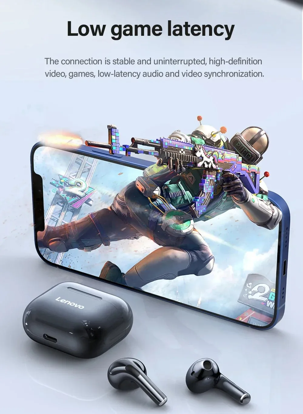 LP40 NEW Bluetooth V5.0 Earphones Anti-sweat Lightweight Headphones Compatible With Smart Phone Laptop Computer Earbuds
