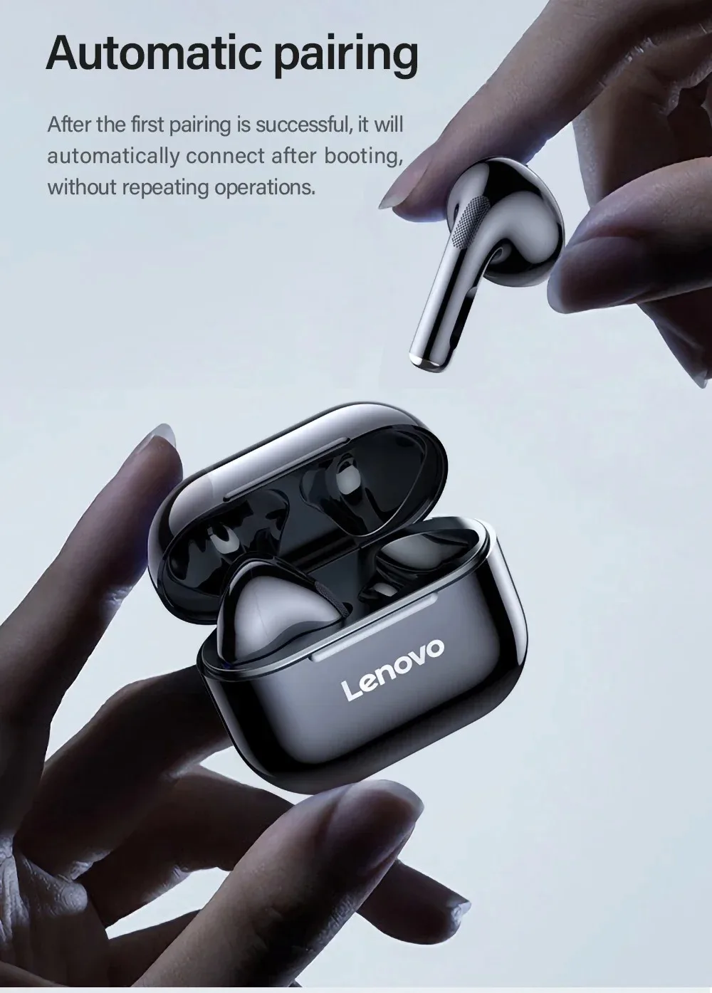 LP40 NEW Bluetooth V5.0 Earphones Anti-sweat Lightweight Headphones Compatible With Smart Phone Laptop Computer Earbuds