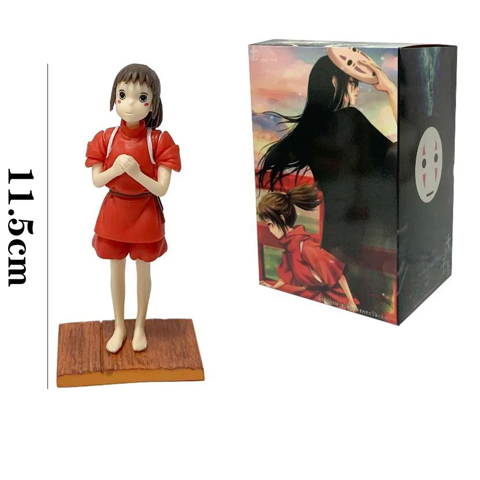 Anime Spirited Away Character PVC Action Model Set Faceless Male Hayao Miyazaki Character Toy Children's Birthday Gift