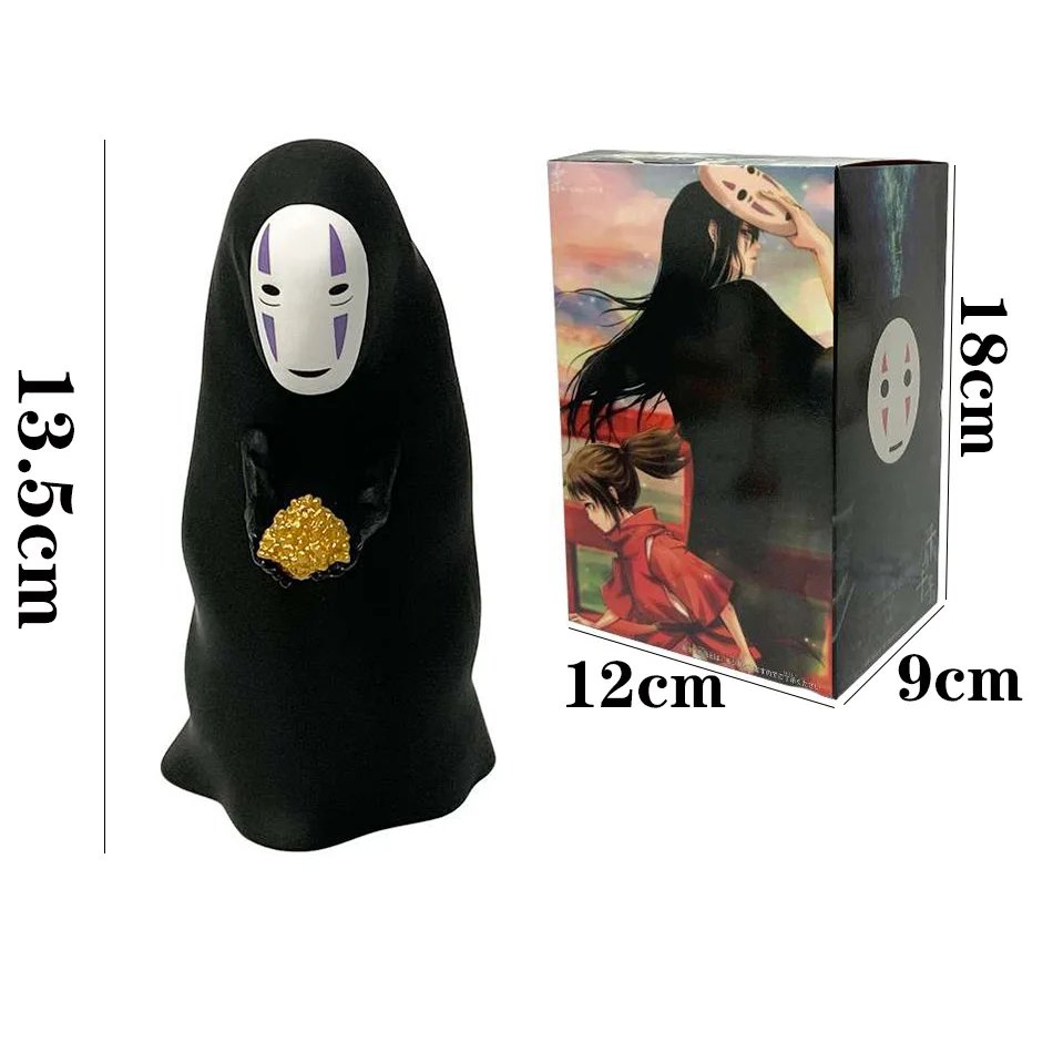 Anime Spirited Away Character PVC Action Model Set Faceless Male Hayao Miyazaki Character Toy Children's Birthday Gift