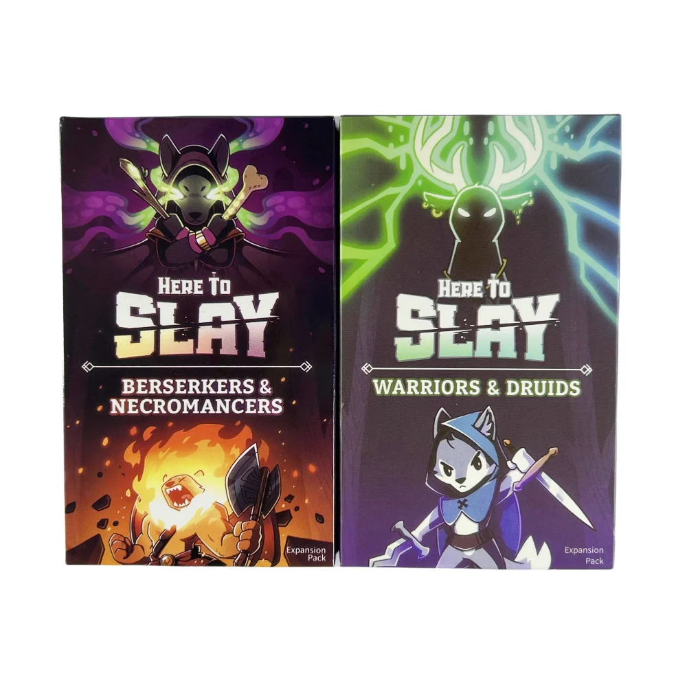 Here to Slay Card Game Here to Sleigh Holiday Expansion Pack Strategic Role Playing Card Game 2-6 Player