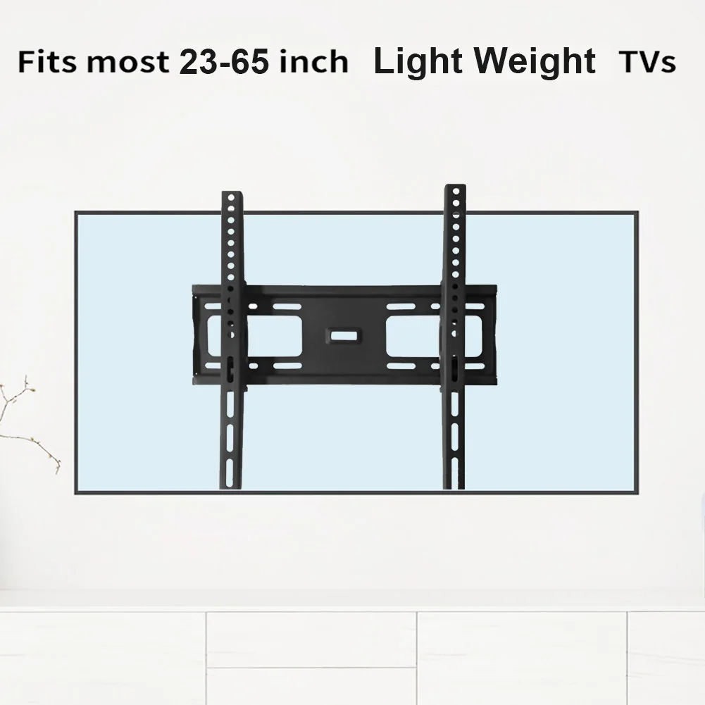 Universal TV Wall Mount Bracket for Most 23-63 in LED Plasma TV Stand Holder Max VESA 400X400mm up to 99Lbs Space Saving Home
