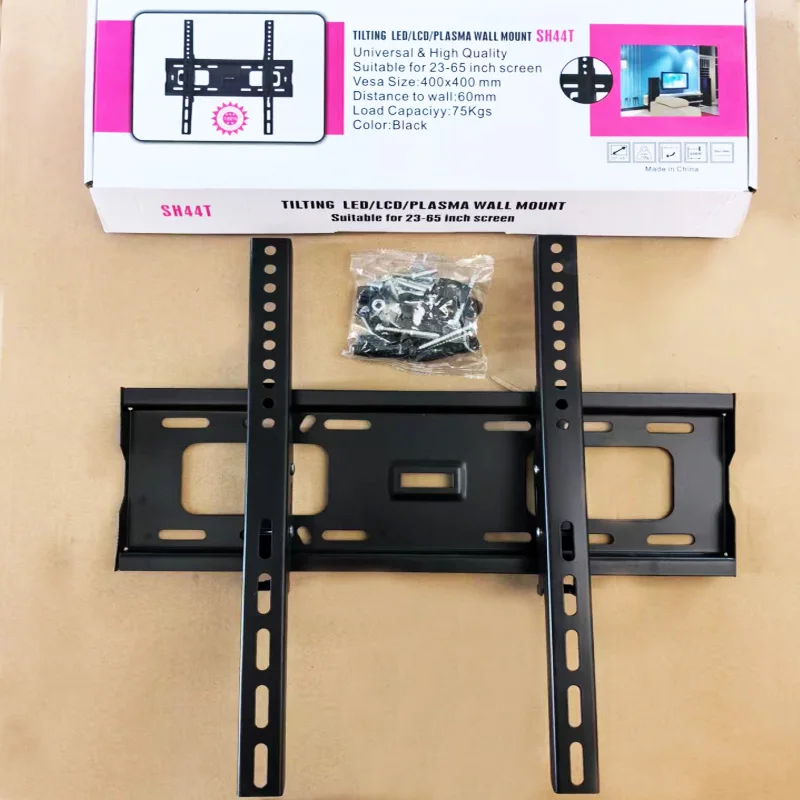 Universal TV Wall Mount Bracket for Most 23-63 in LED Plasma TV Stand Holder Max VESA 400X400mm up to 99Lbs Space Saving Home