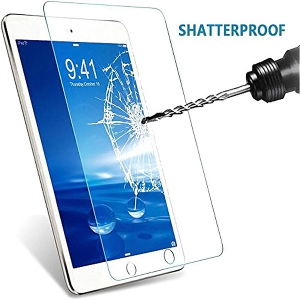 1Pcs Tempered Glass Screen Protector For iPad A16 10.2 9.7 10. 5 10.9 Pro 11 New iPad 10 9 8 7 6 5 Air 4 3 2 Mini 2020 2021 2022