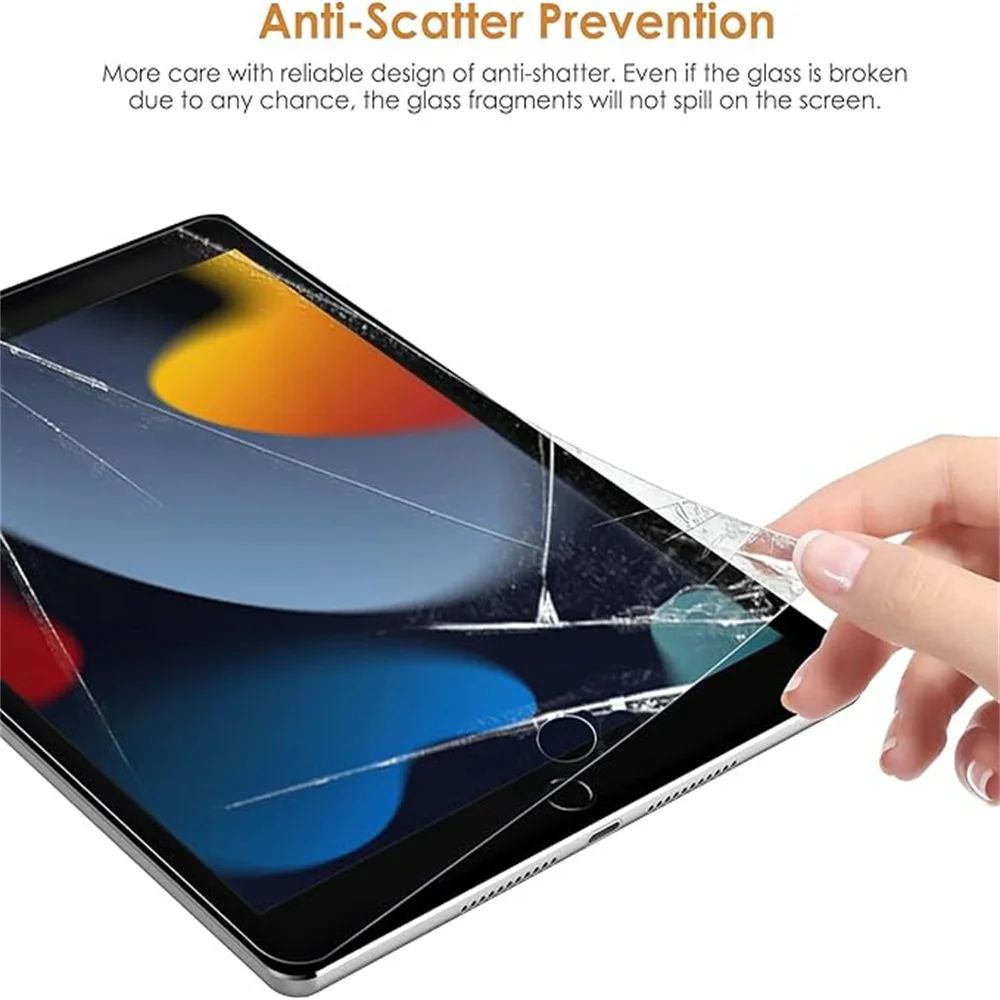 1Pcs Tempered Glass Screen Protector For iPad A16 10.2 9.7 10. 5 10.9 Pro 11 New iPad 10 9 8 7 6 5 Air 4 3 2 Mini 2020 2021 2022