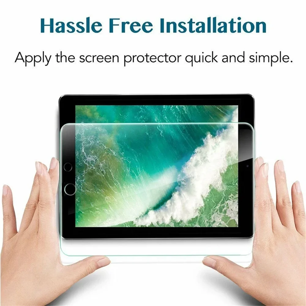 1Pcs Tempered Glass Screen Protector For iPad A16 10.2 9.7 10. 5 10.9 Pro 11 New iPad 10 9 8 7 6 5 Air 4 3 2 Mini 2020 2021 2022
