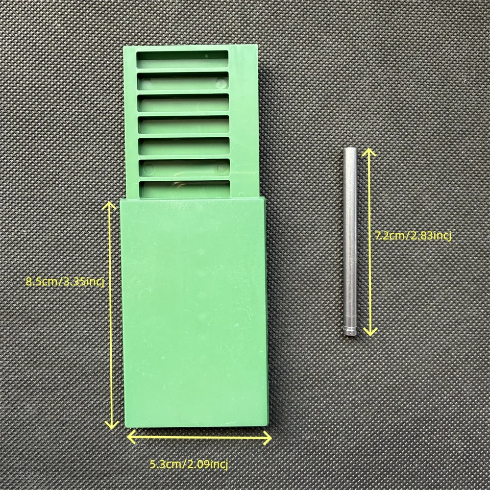 8-Compartment Metal Snuff Cigarette Case Container With Sild Lid in Aluminum Straw Pocket Size Portable Storage Box