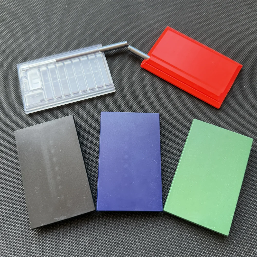 8-Compartment Metal Snuff Cigarette Case Container With Sild Lid in Aluminum Straw Pocket Size Portable Storage Box
