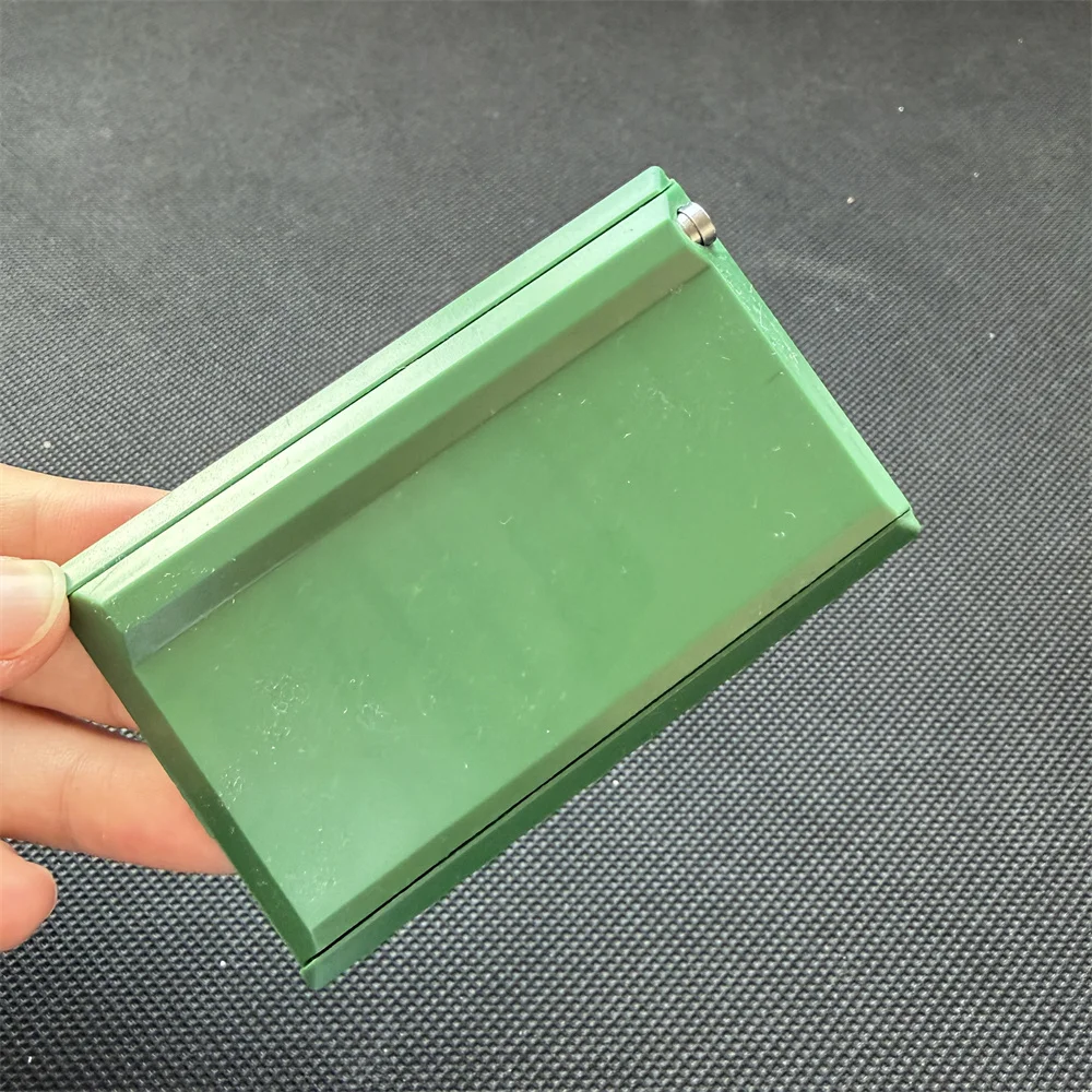 8-Compartment Metal Snuff Cigarette Case Container With Sild Lid in Aluminum Straw Pocket Size Portable Storage Box