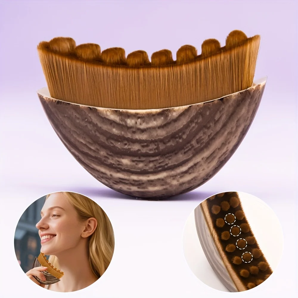 1pc Multi-functional lymphatic contour facial brush, dry brush, suitable for face, chin and chin shaping massage
