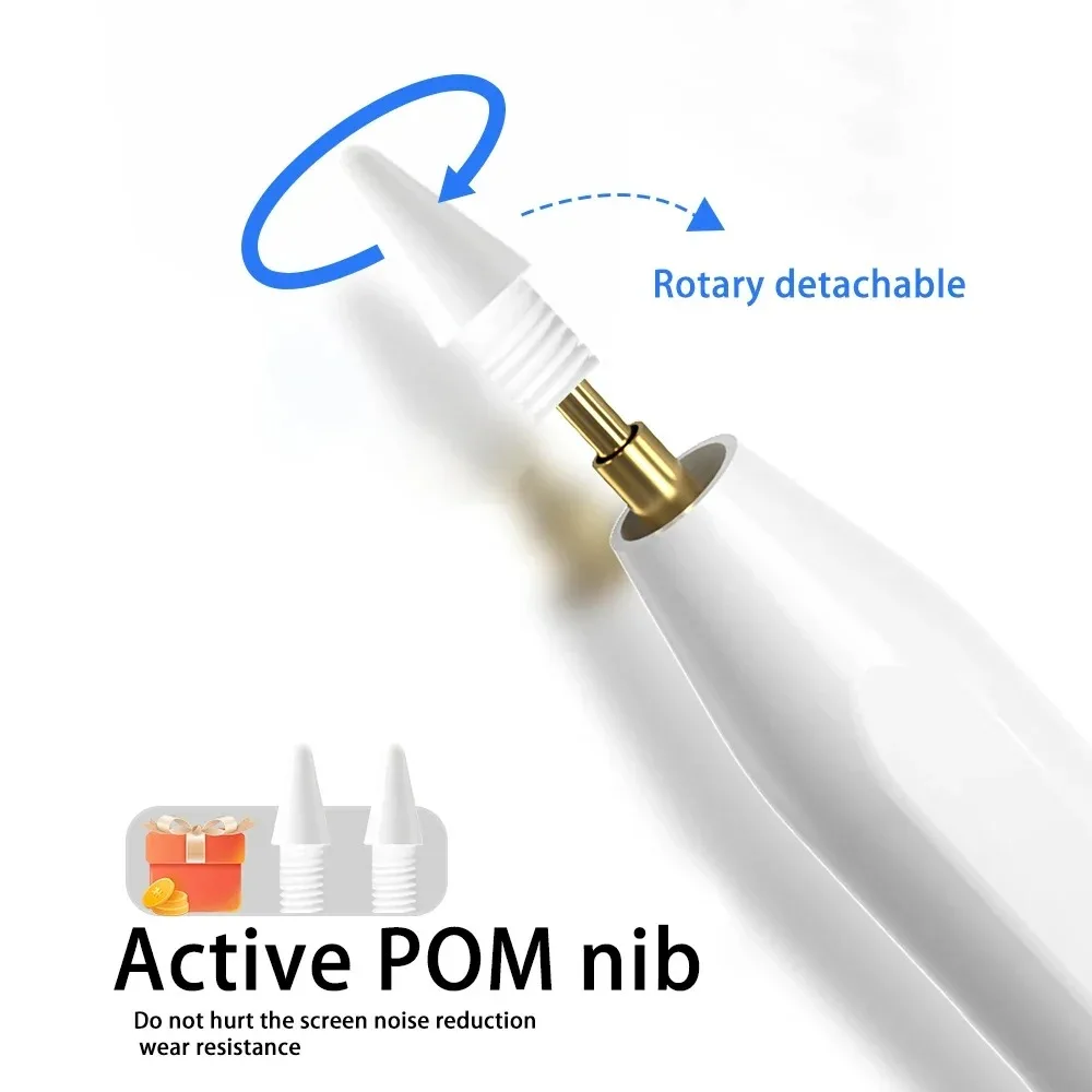 2026 Stylus For Apple Pencil with Palm Rejection for iPad Air 6 M2 2025 A16 11th 10th Gen Air 5 4 10.9 Pro 11 12.9 iPad Pencil