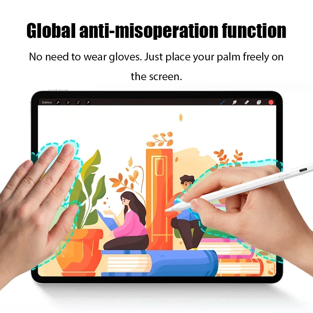 2026 Stylus For Apple Pencil with Palm Rejection for iPad Air 6 M2 2025 A16 11th 10th Gen Air 5 4 10.9 Pro 11 12.9 iPad Pencil