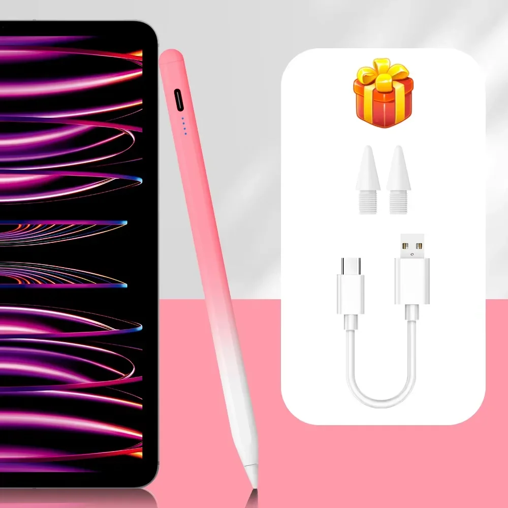 2026 Stylus For Apple Pencil with Palm Rejection for iPad Air 6 M2 2025 A16 11th 10th Gen Air 5 4 10.9 Pro 11 12.9 iPad Pencil