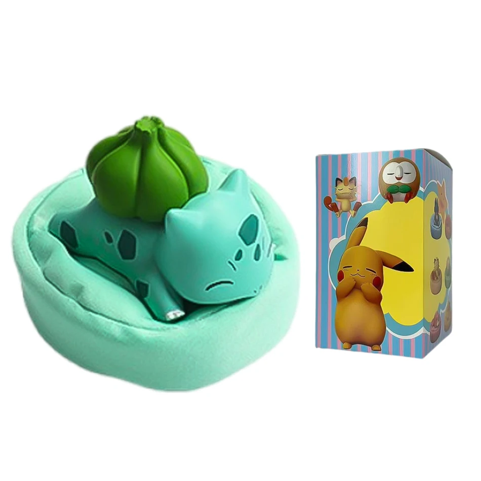 Anime Poké Mon Blind Box Model Figure 1-12 Pcs Pikachu Sleep Series Interior Hand Sleeping Position Toys Gift for Sfriends