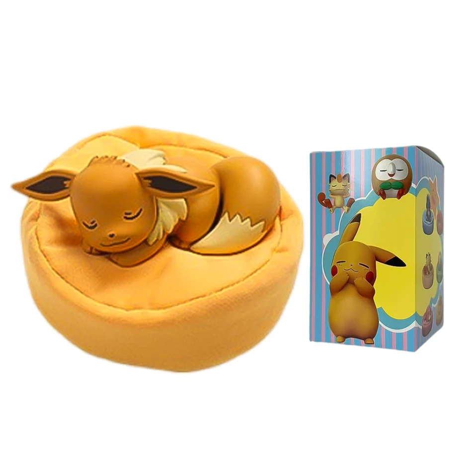 Anime Poké Mon Blind Box Model Figure 1-12 Pcs Pikachu Sleep Series Interior Hand Sleeping Position Toys Gift for Sfriends