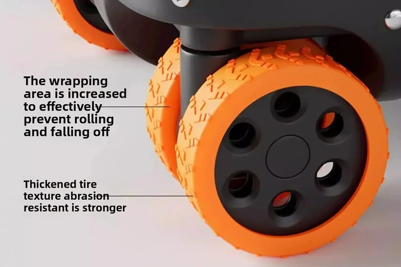 8PCS Luggage Wheels Protector Silicone Wheels Caster Shoes Travel Luggage Suitcase Reduce Noise Wheels Guard Cover Accessories