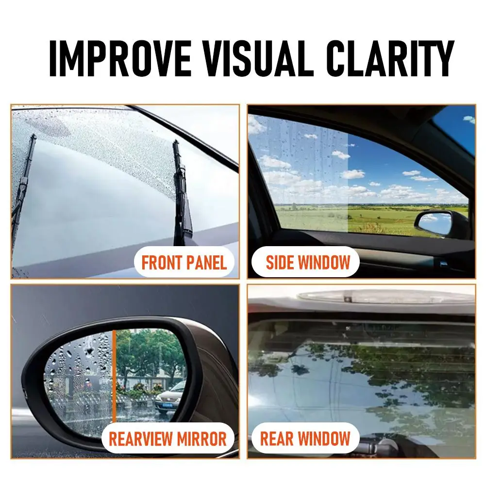 Glass Emulsion Oil Film Cleaning Brush Remove Stubborn Oil Stain for Car Windshield Home Window Scratch-Free Safe Formula 100g