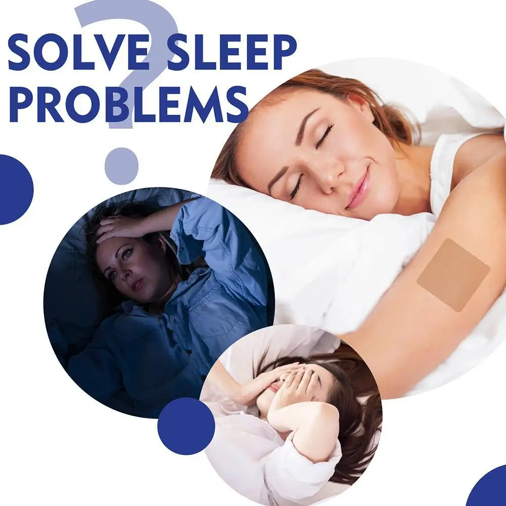 48pcs/Pack Sleep Patches Natural Sleeping Insomnia Relief Patch Herbal Medical Improve Insomnia Stickers