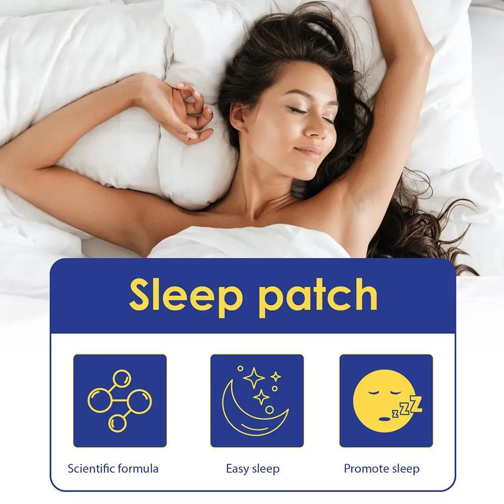 48pcs/Pack Sleep Patches Natural Sleeping Insomnia Relief Patch Herbal Medical Improve Insomnia Stickers