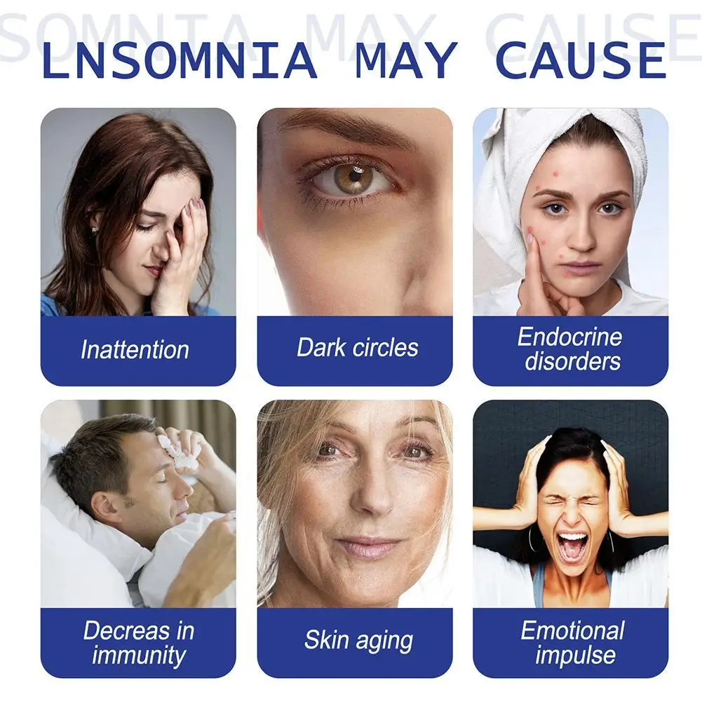 48pcs/Pack Sleep Patches Natural Sleeping Insomnia Relief Patch Herbal Medical Improve Insomnia Stickers