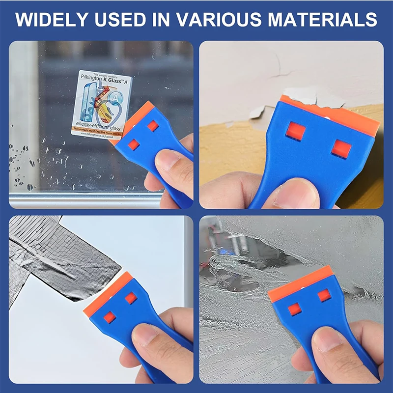 Plastic Scrapers Non-Scratch Scraper Tool for Tight Spaces Multi-Purpose Label Scraper Pen-Shaped for Car Cleaning Kit 3-35Pcs