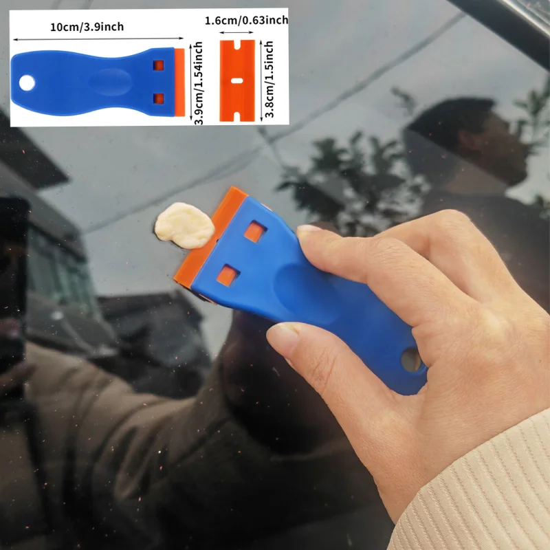 Plastic Scrapers Non-Scratch Scraper Tool for Tight Spaces Multi-Purpose Label Scraper Pen-Shaped for Car Cleaning Kit 3-35Pcs