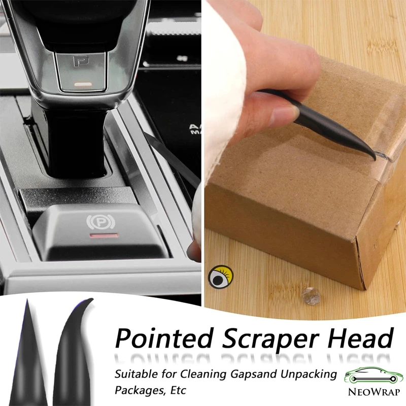 Plastic Scrapers Non-Scratch Scraper Tool for Tight Spaces Multi-Purpose Label Scraper Pen-Shaped for Car Cleaning Kit 3-35Pcs