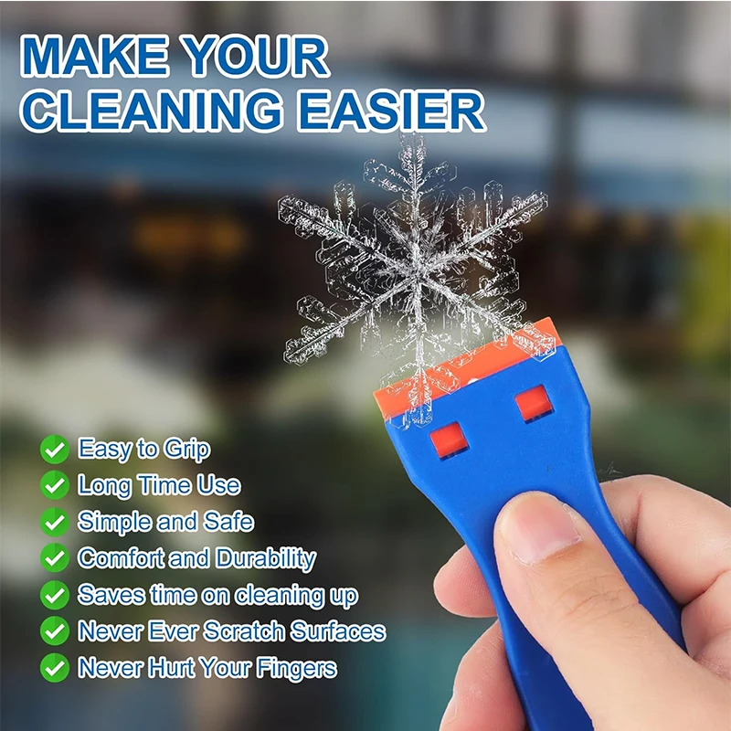 Plastic Scrapers Non-Scratch Scraper Tool for Tight Spaces Multi-Purpose Label Scraper Pen-Shaped for Car Cleaning Kit 3-35Pcs