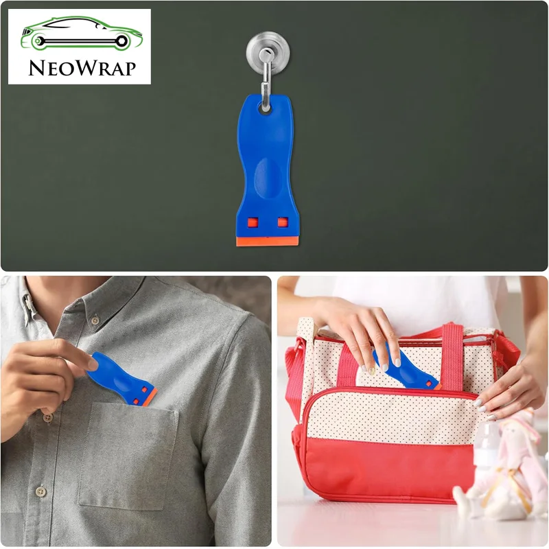 Plastic Scrapers Non-Scratch Scraper Tool for Tight Spaces Multi-Purpose Label Scraper Pen-Shaped for Car Cleaning Kit 3-35Pcs