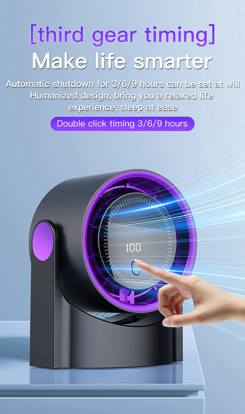 TINSOL Multi-Function Electric Fan Air Circulator, Wireless Portable Home Silent Ventilator desktop Wall Ceiling Fan, Air Cooler