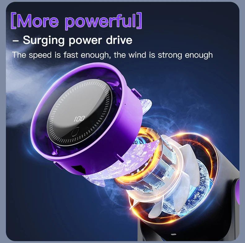TINSOL Multi-Function Electric Fan Air Circulator, Wireless Portable Home Silent Ventilator desktop Wall Ceiling Fan, Air Cooler