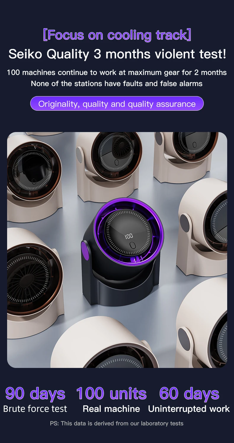 TINSOL Multi-Function Electric Fan Air Circulator, Wireless Portable Home Silent Ventilator desktop Wall Ceiling Fan, Air Cooler