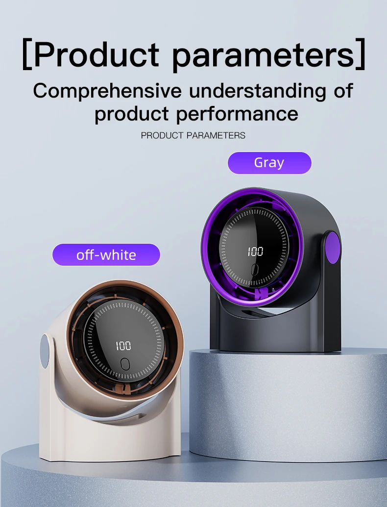 TINSOL Multi-Function Electric Fan Air Circulator, Wireless Portable Home Silent Ventilator desktop Wall Ceiling Fan, Air Cooler