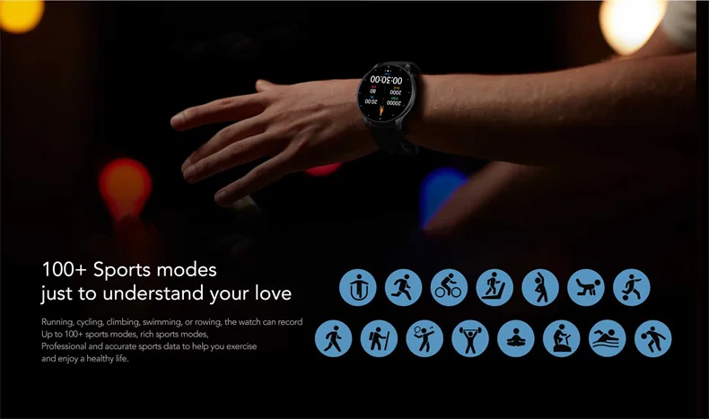 2026 New Ultra-Slim Smart Watch Men 100+ Sports Modes Heart Rate Monitoring AI Voice Assistant Bluetooth Call Smartwatches